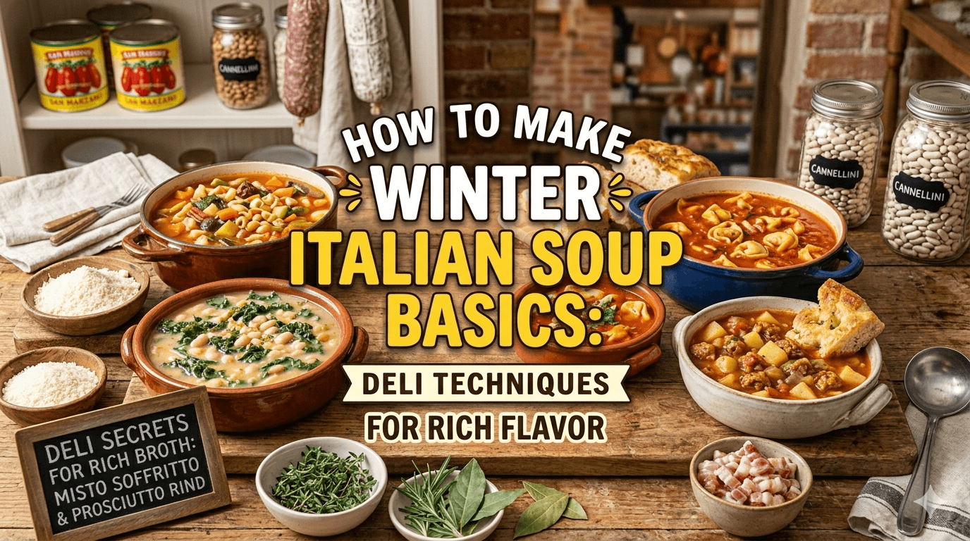 Italian Winter Soup Basics: Deli Techniques for Rich Flavor